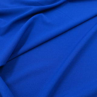 Royalblauer Nurek Crepa Twill Stoff – elastischer Oeko-Tex 100 Stoff für Kleidung und DIY-Projekte