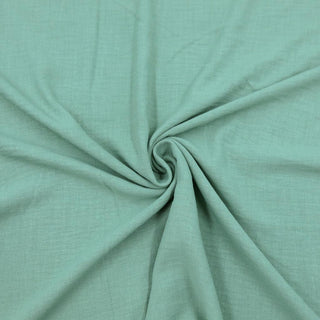 Vintage Leinen Look Stoffs in Mintgrün – feine Struktur und natürlicher Leinen-Effekt