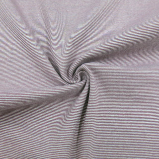 Feinripp Bündchen - Streifen Mauve/Creme