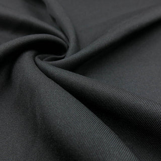 Baumwoll Twill Stretch - Schwarz Stoffrestposten