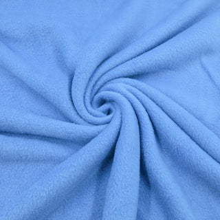 Antipilling Fleece Stoff in Hellblau – weiche Oberfläche und flauschige Textur