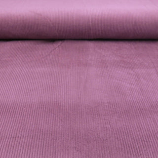 Lila Cordstoff (Breitcord) aus Baumwolle, Oeko-Tex 100 – weiche Oberfläche für Kleidung & Deko