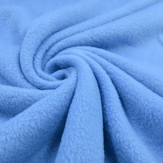 Antipilling Fleece Stoff in Hellblau – weiche Oberfläche und flauschige Textur

