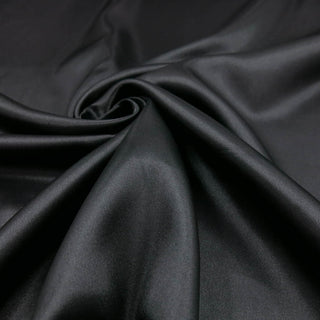 Satinstoff - Schwarz