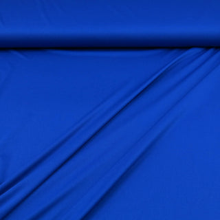 Blauer Sportjersey – elastischer Funktionsstoff für Kleidung und Sportmode zu kaufen bei Stoffrestposten