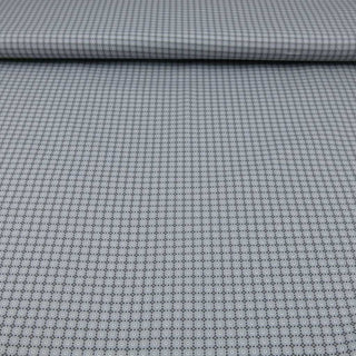 Baumwollstoff Popeline – Grau mit elegantem dezentem Motiv