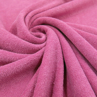 Frottee-Jersey Stoff - Altrosa