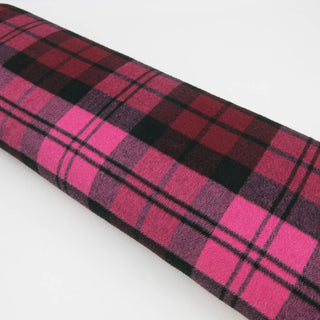 Weicher Mantelstoff - Karo in Pink & Schwarz
