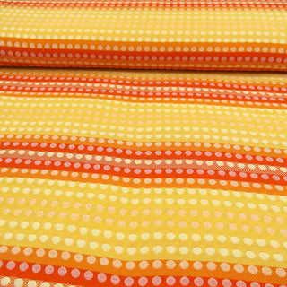 Jacquard Stoff - Im Farbverlauf mit Punkten zweiseitig