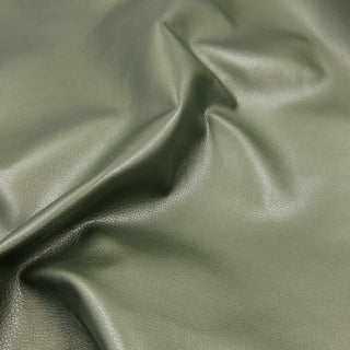 Kunstleder Stoff - Olivegrün metallic