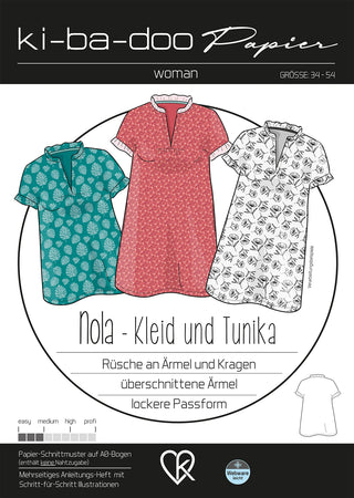 ki-ba-doo Papierschnittmuster - Kleid & Tunika Nola | Grösse 32-54