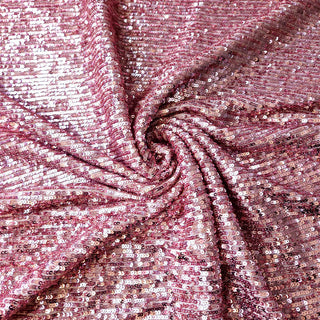 Paillettenjersey Stoff - Rosa