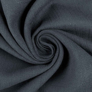 Leinen Viskose Stoff anthrazit Meterware weich fallender Strukturstoff