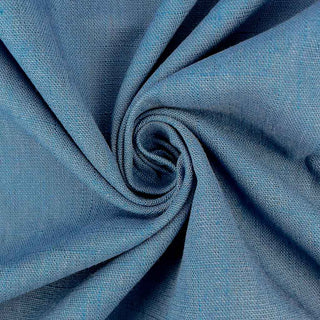 Leinen Viskose Stoff jeansblau Meterware weich fallender Denim Look