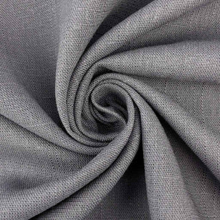 Leinen Viskose Stoff grau Meterware weich fallender Strukturstoff