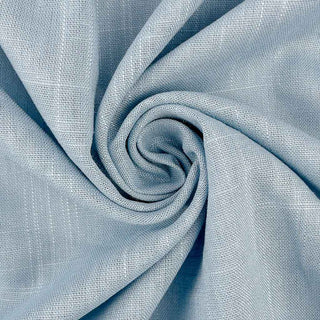 Leinen Viskose Stoff rauchiges blau Meterware weich fallender Stoff