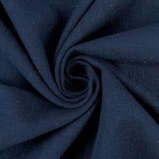 Leinen Viskose Stoff marineblau Meterware weich fallender Stoff klassisch