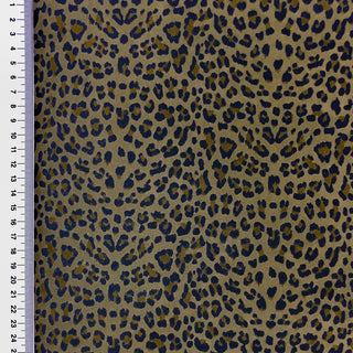 Jeansstoff Stretch – Leopardenmuster in Dunkelgrün – Ansicht 4