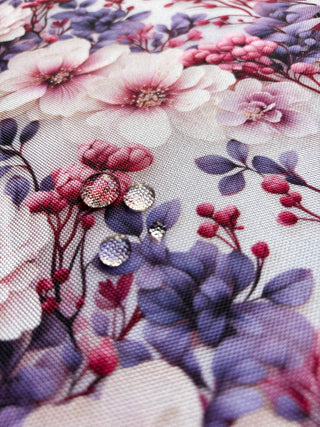 Oxford Stoff von Sarah Mariam - Rosen Lila
