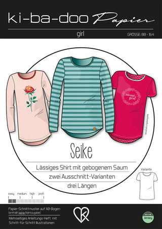 ki-ba-doo Papierschnittmuster - Kindershirt Seike