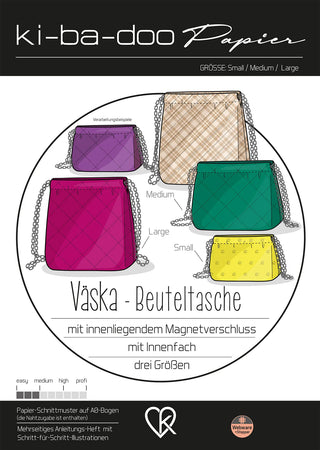 ki-ba-doo Papierschnittmuster - Väska-Beuteltasche