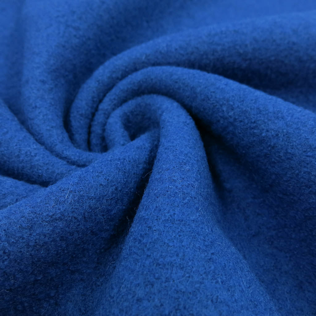 Walkloden Stoff Blau – Stoffrestposten
