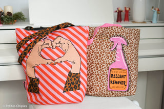Cherry Picking Taschen Panel Bullshit Flasche/Herz