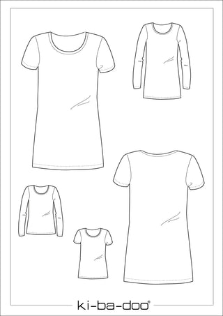 ki-ba-doo Papierschnittmuster - T-Shirt / Tunika (Kinder)
