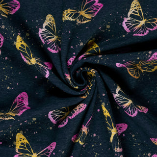 Sweat Stoff Schmetterlinge – Fall des Stoffes