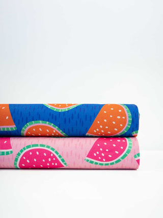 Baumwoll Canvas Stoff – Wassermelonen Rosa
