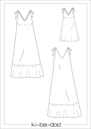 ki-ba-doo Papierschnittmuster - Knoten-Kleid Cillia | Grösse 32-48