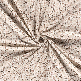 Baumwolljersey Stoff - Mille-Fleurs in Taupe
