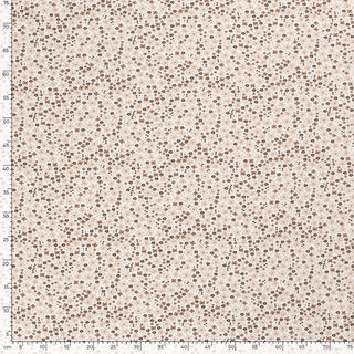 Baumwolljersey Stoff - Mille-Fleurs in Taupe