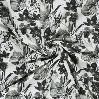 Baumwolljersey Schwarz-Weiss – Fall des Stoffes