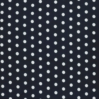 Viskose Jersey Stoff Weisse Punkte auf Marineblau