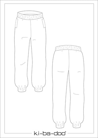 ki-ba-doo Papierschnittmuster - Jogginghose Edda | Grösse 32-58