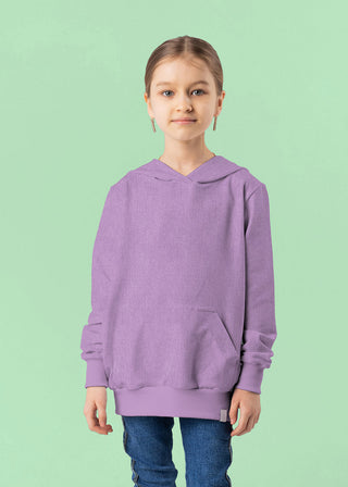 Pullover aus Heavy Sweat Stoff in Jeansoptik Flieder