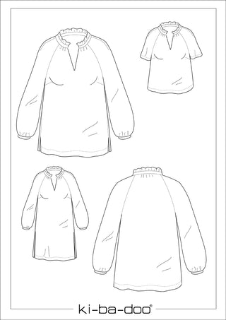 ki-ba-doo Papierschnittmuster - Bluse / Tunika Finola | Grösse 32-58