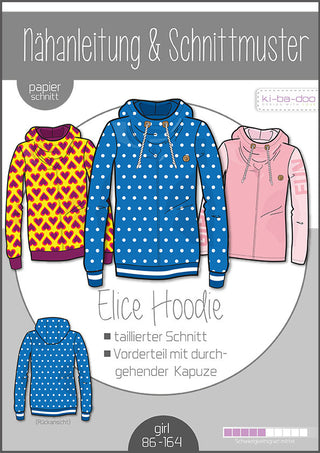 ki-ba-doo Papierschnittmuster - Hoodie Elice (Kinder)