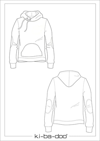 ki-ba-doo Papierschnittmuster - Kinderhoodie Louis