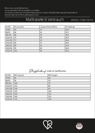 ki-ba-doo Papierschnittmuster - Kinderhoodie Louis
