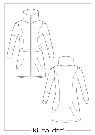 ki-ba-doo Papierschnittmuster - Sweatjacke MAvinny | Grösse 32 - 58