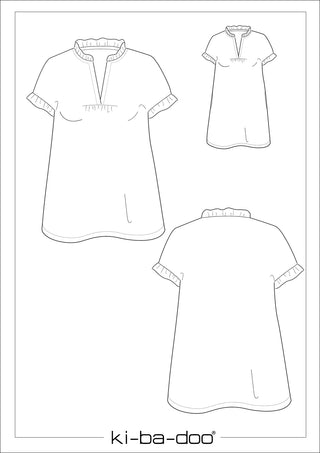 ki-ba-doo Papierschnittmuster - Kleid & Tunika Nola | Grösse 32-54