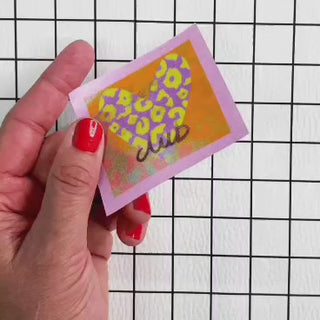 Flippatch "leo lover club" - das aufnähbare Wackelbild Patch von Cherry Picking