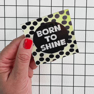 Flippatch "born to shine" - das aufnähbare Wackelbild Patch von Cherry Picking
