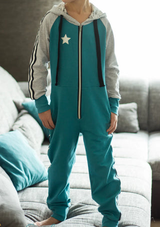 ki-ba-doo Papierschnittmuster - Raglan Jumpsuit für Kinder 86-164