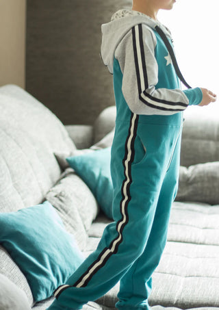 ki-ba-doo Papierschnittmuster - Raglan Jumpsuit für Kinder 86-164