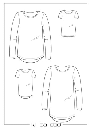 ki-ba-doo Papierschnittmuster - Kindershirt Seike