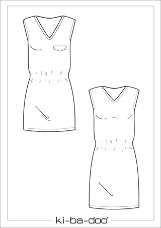 ki-ba-doo Papierschnittmuster - Basic Strandkleid Damen | Grösse 32-48