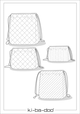 ki-ba-doo Papierschnittmuster - Väska-Beuteltasche